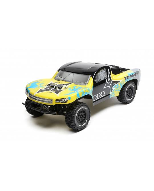 1/10 2WD Torment Yellow/Black/Blue RTR Lipo Ready - ECX03133AUT2