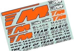 Team Magic Sticker - Orange - 145x105mm - 118003O-apparel-Hobbycorner