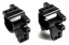 E4D-MF Alum rear Hub Carrier Blk - 2pcs - K2157BK