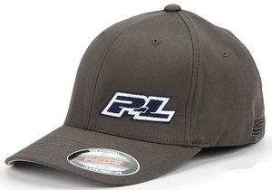Pro-Line Gray FlexFit Hat (L-XL) - 9822-1-brands-Hobbycorner