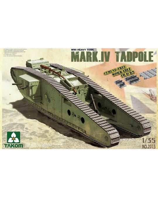1/35 WWI Heavy Battle Tank MK IV Tadpole - TAK2015