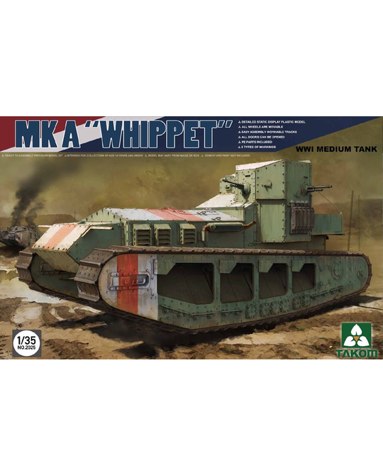 1/35 WWI Medium Tank MK a Whippet - TAK2025