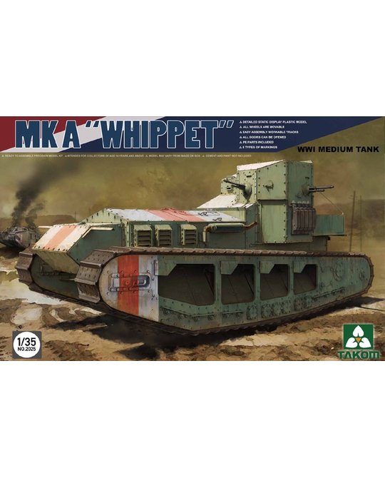 1/35 WWI Medium Tank MK a Whippet - TAK2025