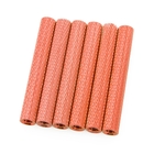 35mm Alloy Textured Spacers - 6 - Orange - 6268