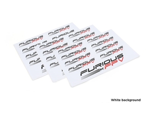 Sticker 105 x 150mm x3 - white background - FPV-ST001-apparel-Hobbycorner