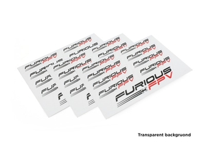 Stickers 105 x 150mm x3  - transparent background - FPV-ST002-apparel-Hobbycorner