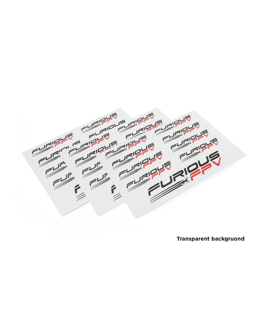 Stickers 105 x 150mm x3  - transparent background - FPV-ST002