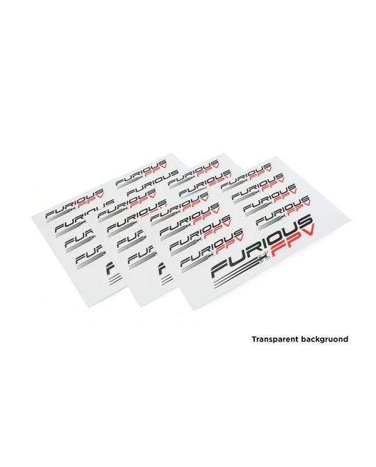 Stickers 105 x 150mm x3  - transparent background - FPV-ST002