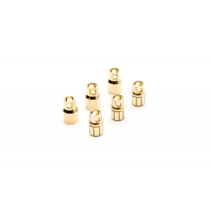 8mm Gold Bullet Connector Set x3 - DYNC0093-electric-motors-and-accessories-Hobbycorner