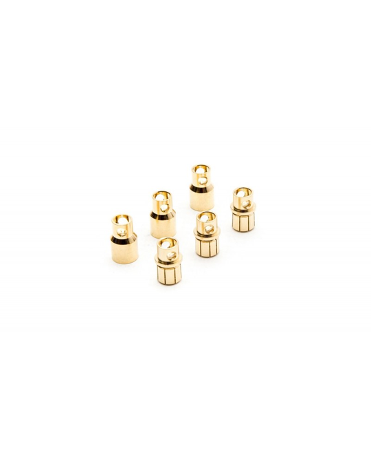 8mm Gold Bullet Connector Set x3 - DYNC0093