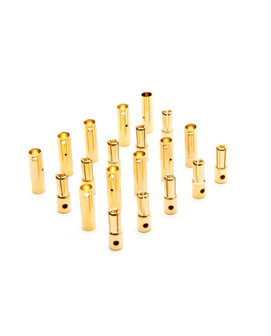 4mm Gold Bullet Connector Set x10 - DYNC0087
