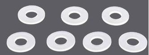 3mm Nylon Washers 10 pk - HP0148-nuts,-bolts,-screws-and-washers-Hobbycorner