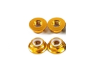 M5 Flange Hex Nuts Yellow CW Thread Low Profile