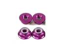 M5 Flange Hex Nuts Purple CW Thread Low Profile