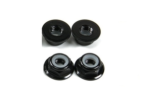 M5 Flange Hex Nuts Black CW Thread Low Profile-nuts,-bolts,-screws-and-washers-Hobbycorner