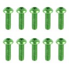 M3x10mm Aluminium Screw 10pcs - Green