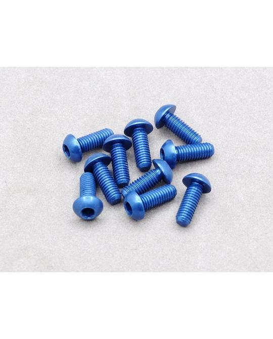 M3x10mm Aluminium Screw 10pcs - Blue