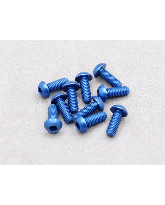 M3x10mm Aluminium Screw 10pcs - Blue