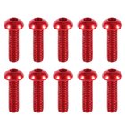 M3x6mm Aluminium Screws 10pcs - Red