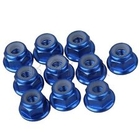 M3 Hex Locknuts Aluminium Blue