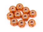 M3 Hex Locknuts Aluminium Orange