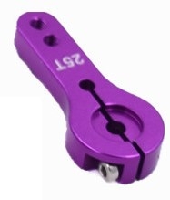 25T Ali CNC Servo Arm with 2.5x8 screw - Purple-servos-Hobbycorner