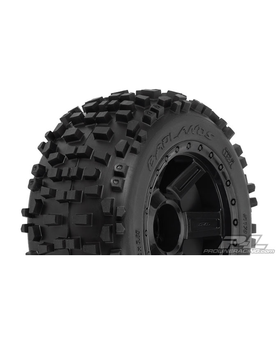 Badlands 3.8" All Terrain Tires Mounted - Traxxas Style Bead