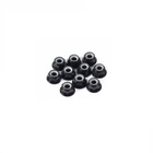 M6 Hex Flange Locknuts 10pack - Black 