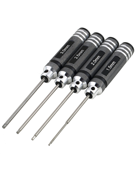 Hexagon Screwdriver Set (1.5 / 2.0 / 2.5 / 3.0mm)