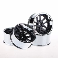 LX 2 Tone - 10mm Offset - Blk/Chr - 4pk-wheels-and-tires-Hobbycorner