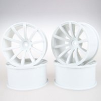 10 Spoke - White - 7mm Offset - 4pk-wheels-and-tires-Hobbycorner