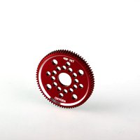 Alloy Spur Gear 48P - 76T - Red-rc---cars-and-trucks-Hobbycorner