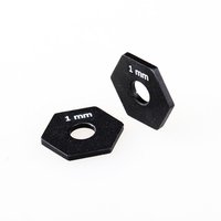 Hex Hub -12x1 mm - Black - 2pk-rc---cars-and-trucks-Hobbycorner