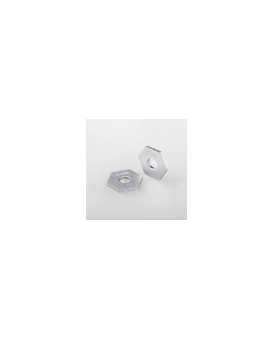 Hex Hub -12x1 mm - Silver - 2pk