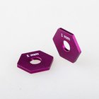 Hex Hub -12x1 mm - Purple - 2pk