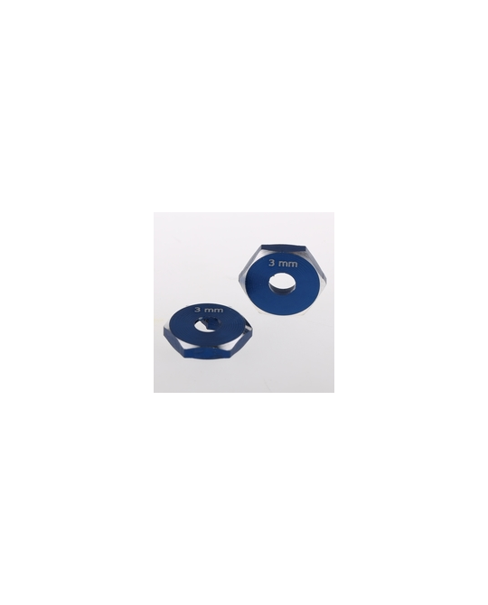 Hex Hub -12x3 mm - Dark Blue - 2pk