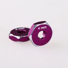 Hex Hub -12x4 mm - Purple - 2pk