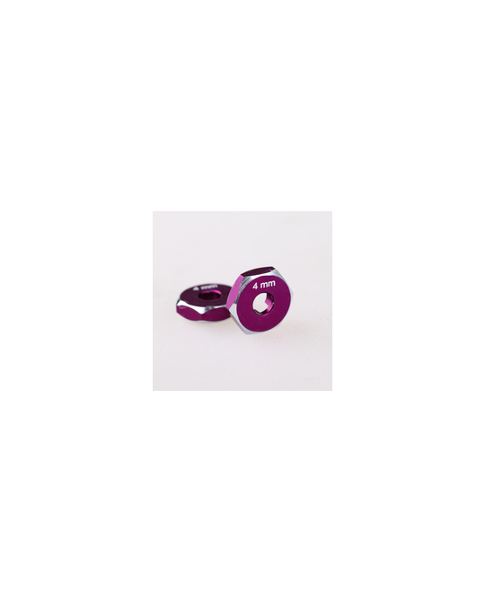 Hex Hub -12x4 mm - Purple - 2pk