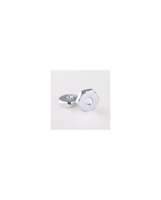 Hex Hub -12x4 mm - Silver - 2pk