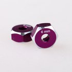 Hex Hub -12x6 mm - Purple - 2pk