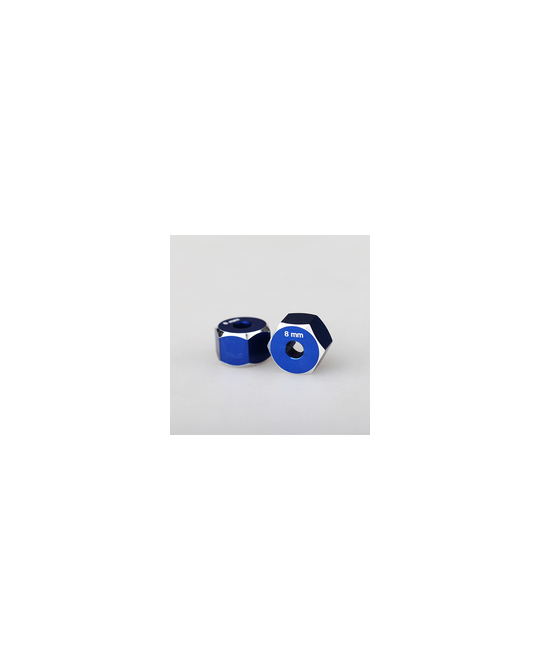 Hex Hub -12x8 mm - Dark Blue - 2pk