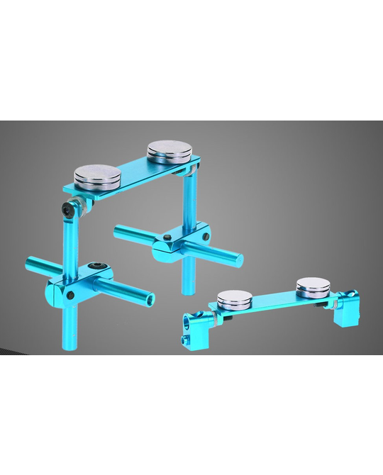Aluminium Magnetic Stealth Mounts 1/10 Blue