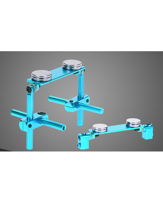 Aluminium Magnetic Stealth Mounts 1/10 Blue