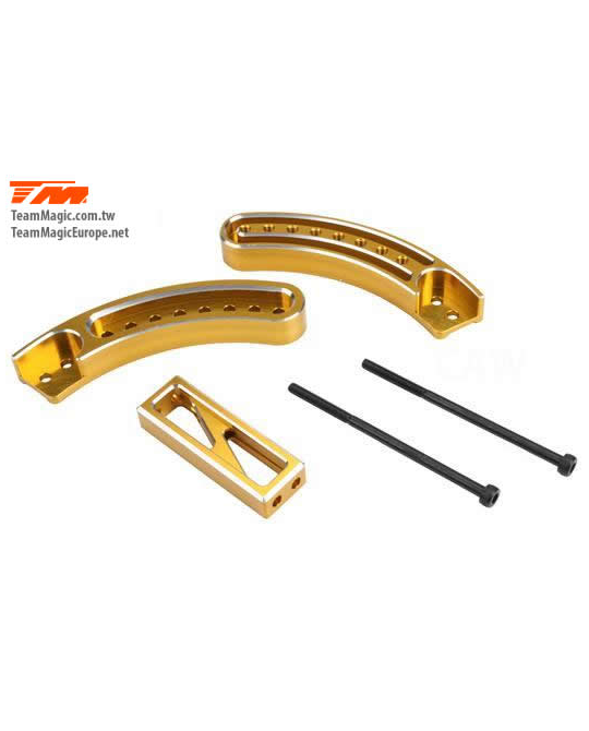 E6 III - Wheelie bar mount - Gold Anodized