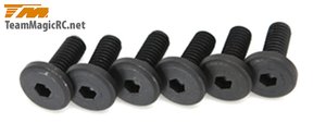 Screws -  Flat Head -  Allen -  M4 x 12mm -  Engine Mount (6 pcs) -  126412EN-nuts,-bolts,-screws-and-washers-Hobbycorner