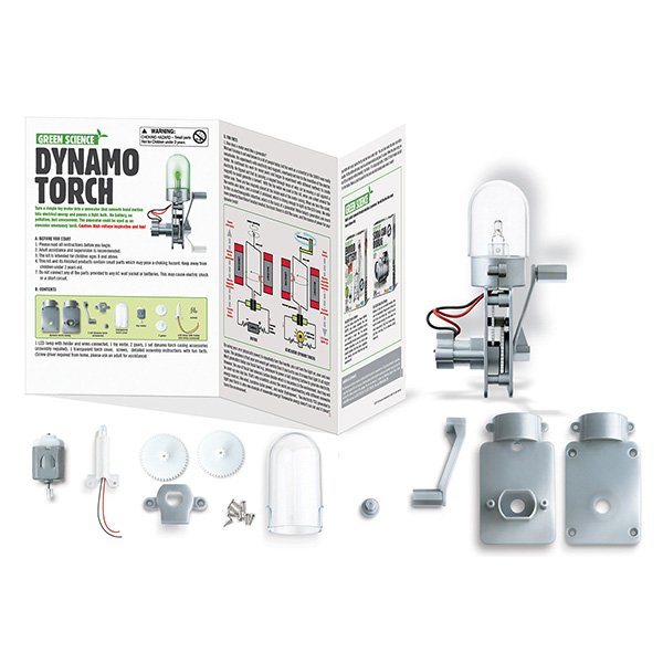 Dynamo Torch Green Science Model Kits Kidz Zone Hobbycorner 4m Kidz Labs