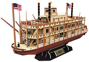 3D Puzzles - Mississippi Steamboat-model-kits-Hobbycorner