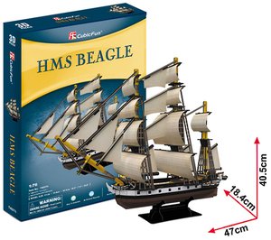 3D Puzzles - HMS Beagle-model-kits-Hobbycorner