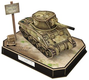3D Puzzles - US M4A4 Sherman-model-kits-Hobbycorner