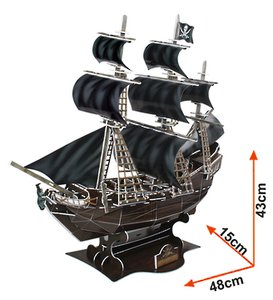 3D Puzzle - The Queen Anne's Revenge Ship-model-kits-Hobbycorner